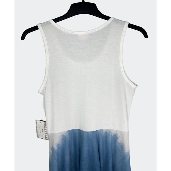 Lularoe Womens Nicki Sleeveless White & Blue Ombre Tank Dress Large - Picture 8 of 12